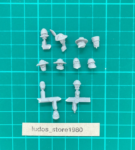 Bretonnia men arms heads - men,